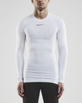 Craft Compression Long Sleeve Shirt (tight fit) Pro Control Underwear white Men